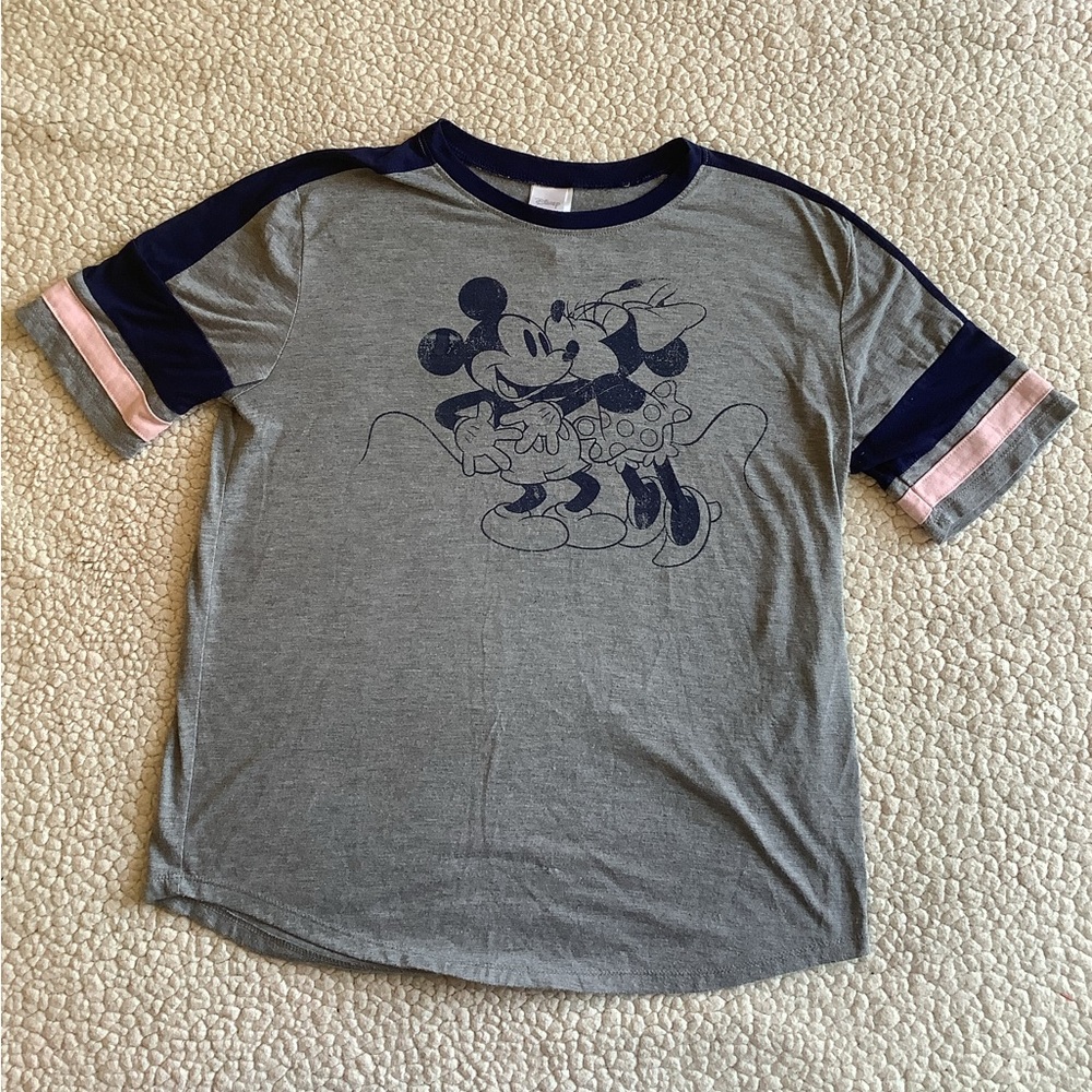 Mickey and Minnie Mouse kissing tee shirt